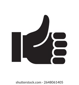 Thumb up icon. Like and approval icon. Icon symbol of confirmation, good, yes, okay, good, vote. Vector illustration
