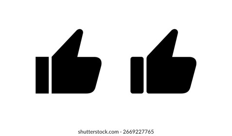 Thumb up icon. Like hand gesture symbol. Approve and support concept