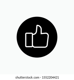 Thumb Icon. Like Illustration. Deal Sign. Agree Symbol for Design, Websites, Presentation or Application.