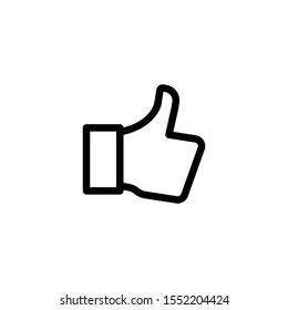 Thumb Icon. Like Illustration. Deal Sign. Agree Symbol for Design, Websites, Presentation or Application.