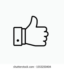 Thumb Icon. Like Illustration. Deal Sign. Agree Symbol for Design, Websites, Presentation or Application.,