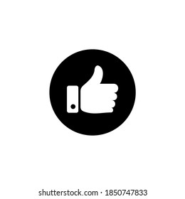 Thumb icon. Like, validate icon symbol illustration