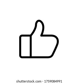 thumb up icon line art design 
