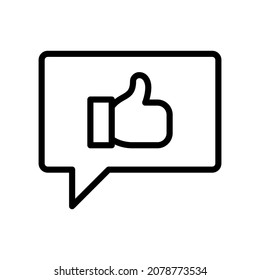 Thumb Up Icon, Line style icon vector illustration, Suitable for website, mobile app, print, presentation, infographic and any other project.
