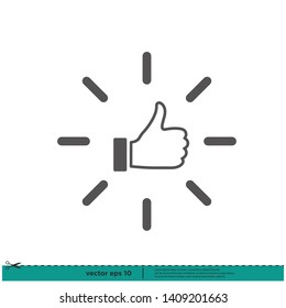 	
thumb up icon, Logo design template - vector eps10