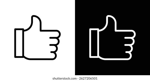Thumb icon. Logotype vector set