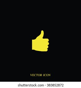 Thumb up icon. Ok sign.
