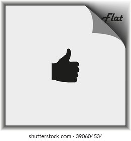 Thumb up icon. Ok sign.