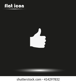 Thumb up icon. Ok sign.