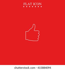Thumb up icon. Ok sign.