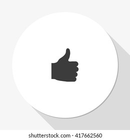 Thumb up icon. Ok sign.