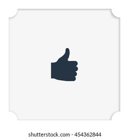 Thumb up icon. Ok sign.