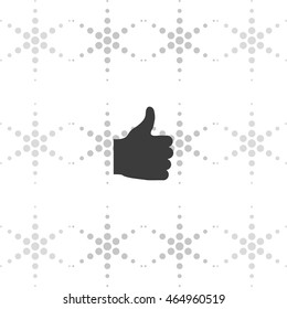 Thumb up icon. Ok sign.