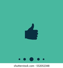 Thumb up icon. Ok sign.