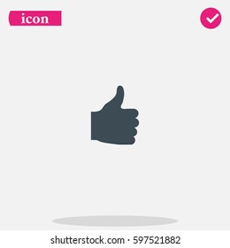 Thumb up icon. Ok sign.