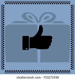 Thumb up icon, okay. vector 