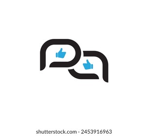 icono de pulgar sobre fondo blanco