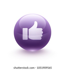 thumb up icon sphere
