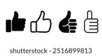 Thumb Up Icon Thumps Up like Icons Pack Vector