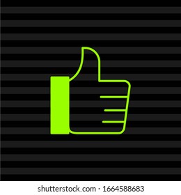 Sube Icon en un estilo moderno y plano aislado en fondo gris. Buen símbolo para el diseño de su sitio web, logotipo, aplicación, UI. Ilustración del vector, EPS10.