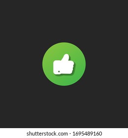 Sube un icono en un estilo plano moderno aislado en fondo negro. Ilustración del vector