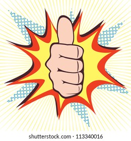 Thumb Up Icon Vector