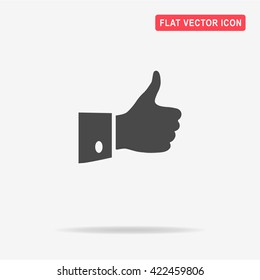 Thumb up icon. Vector concept illustration for design.