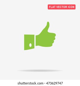 Thumb up icon. Vector concept illustration for design.