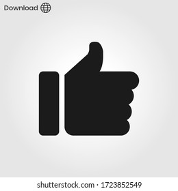 Thumb up icon vector eps 10