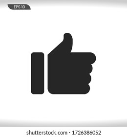 Thumb up icon vector eps 10