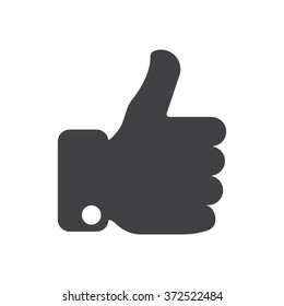 thumb up Icon vector flat design
