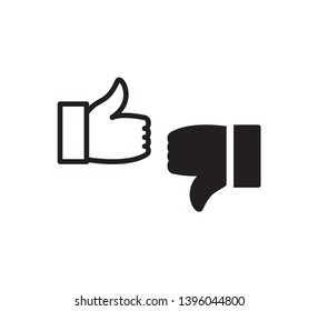 Thumb up icon vector illustration