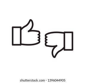 Thumb up icon vector illustration
