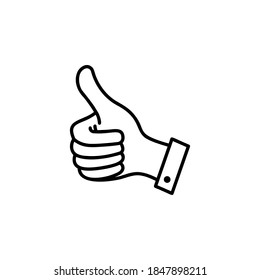 Thumb up icon vector illustration