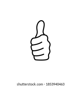 Thumb up icon vector illustration
