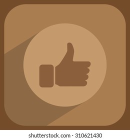 thumb up icon, vector illustration
