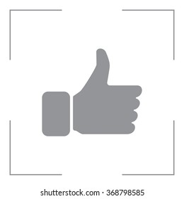 thumb up icon, vector illustration