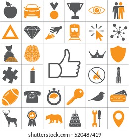 thumb up icon, vector illustration