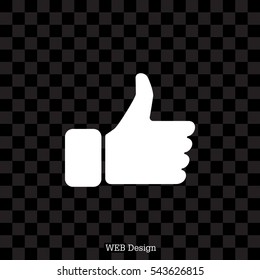 thumb up icon, vector illustration