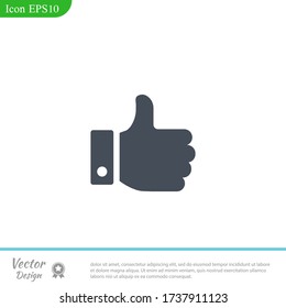 thumb up icon Vector illustration EPS 10.