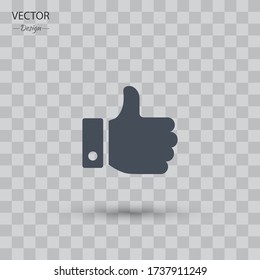 thumb up icon Vector illustration EPS 10.