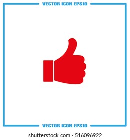 thumb up icon vector illustration eps10.
