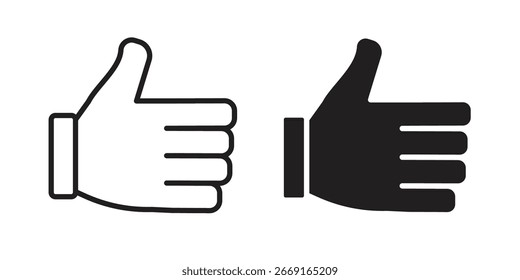 Thumb up icon. Vector Illustration. Isolated vector Illustration. EPS Illustration.