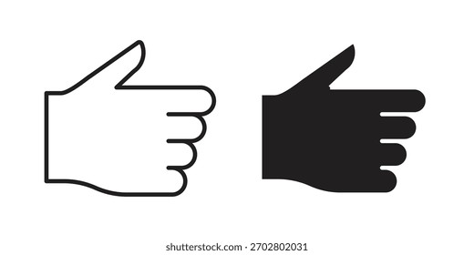 Thumb up icon Vector isolated design element. EPS10
