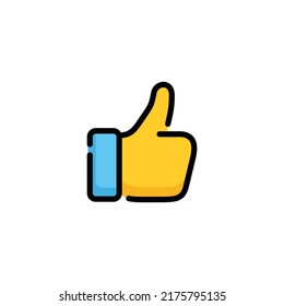 Thumb up icon vector. Like icon