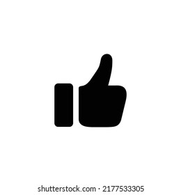 Thumb up icon vector. Like icon