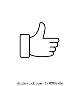 Thumb icon vector. Like icon symbol illustration