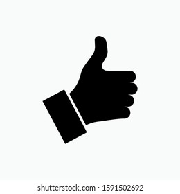 Thumb Icon - Vector, Like / Yes Sign & Symbol for Design, Presentation, Website or Apps Elements.