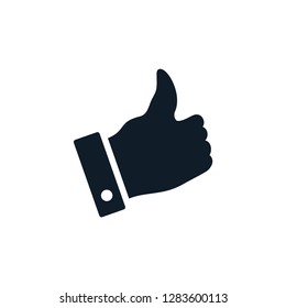 Thumb icon vector logo template