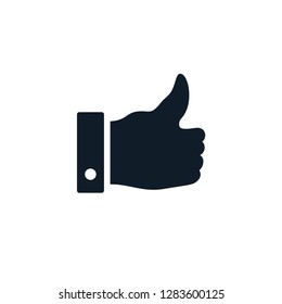 Thumb icon vector logo template